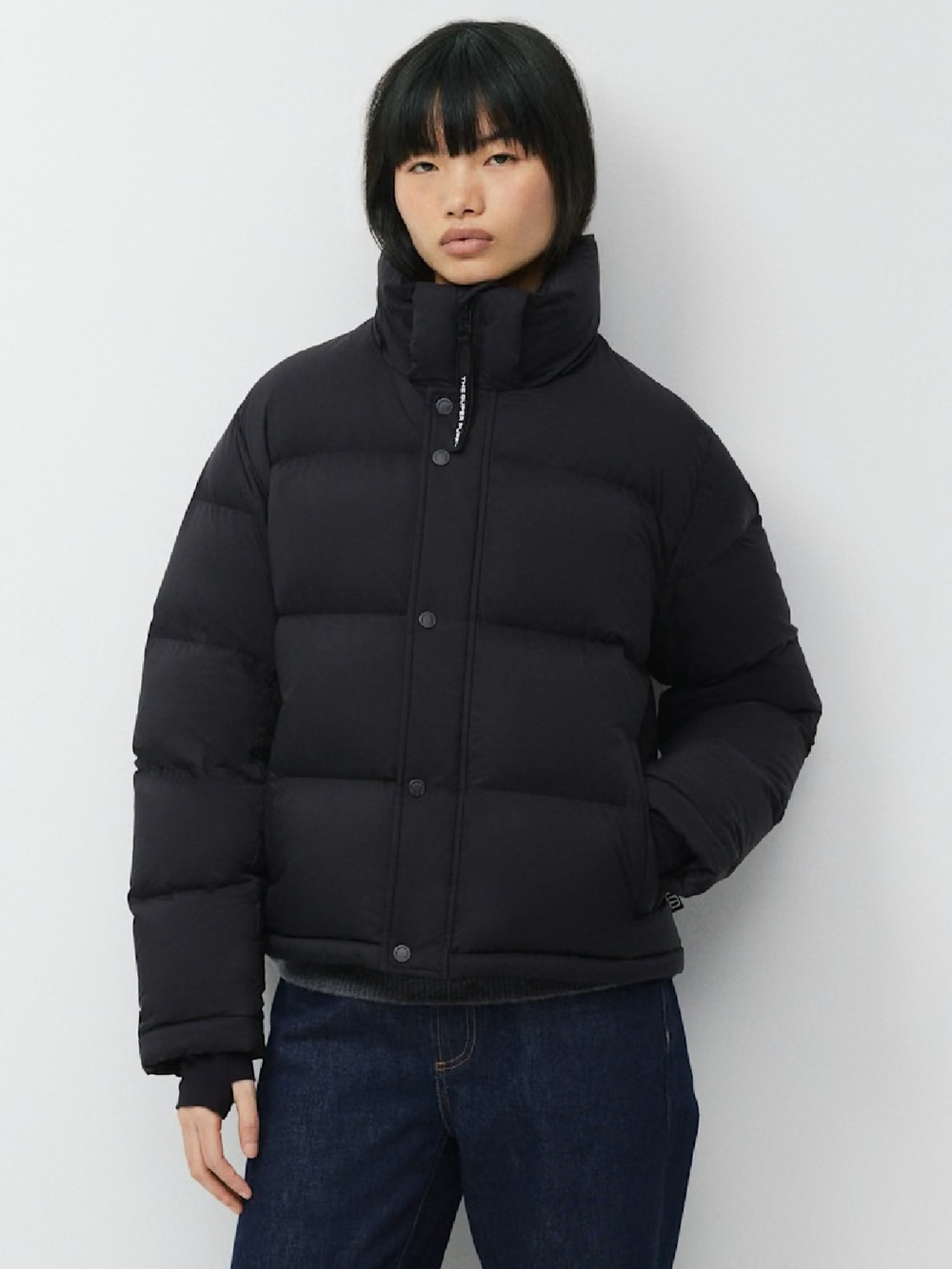 Aritzia Black Short Puffer Jacket